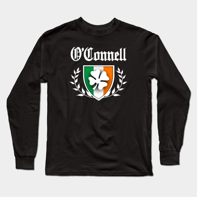 O'Connell Shamrock Crest Long Sleeve T-Shirt by robotface